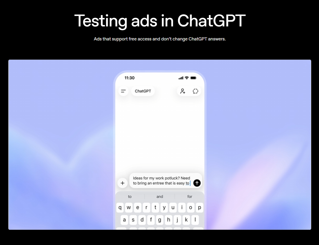 ChatGPT ya muestra anuncios: qué significa para la visibilidad de tu marca